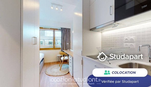 Colocation étudiante Studio &agrave; Paris 17ème arrondissement (75017)