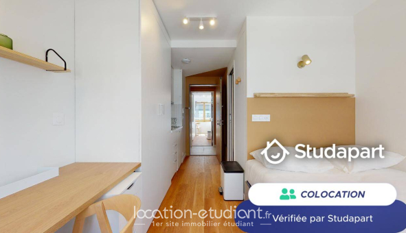 Colocation étudiante Studio &agrave; Paris 17ème arrondissement (75017)