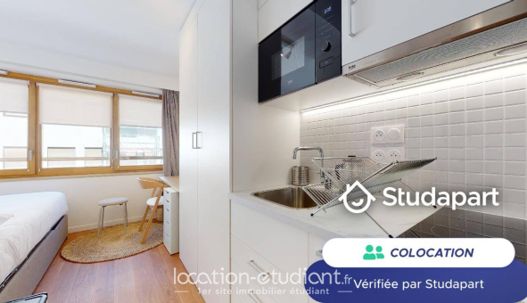 Colocation étudiante Studio &agrave; Paris 17ème arrondissement (75017)
