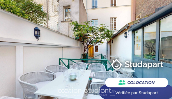 Colocation étudiante Studio &agrave; Paris 17ème arrondissement (75017)