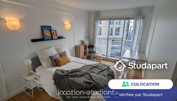 Colocation étudiante Studio &agrave; Paris 17ème arrondissement (75017)