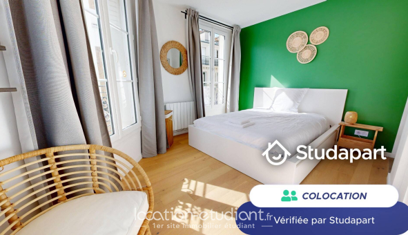 Colocation étudiante Studio &agrave; Paris 18ème arrondissement (75018)