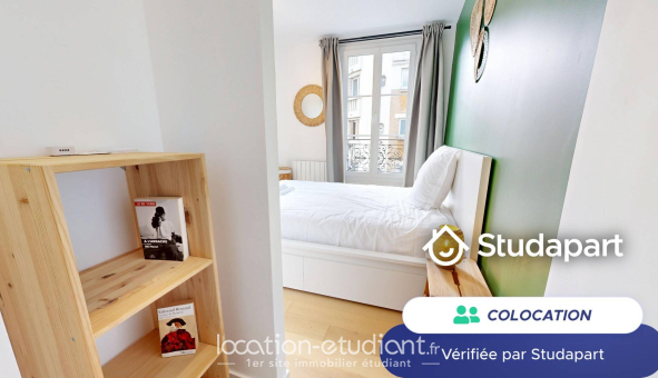 Colocation étudiante Studio &agrave; Paris 18ème arrondissement (75018)