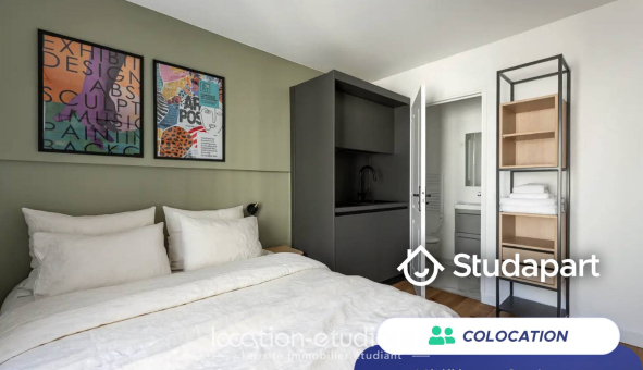 Colocation étudiante Studio &agrave; Paris 18ème arrondissement (75018)
