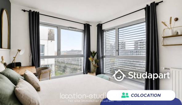 Colocation étudiante Studio &agrave; Paris 19ème arrondissement (75019)