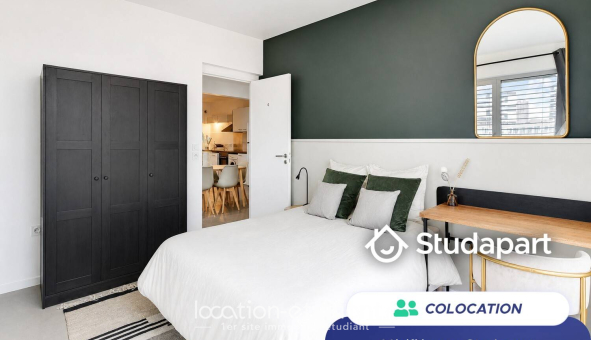 Colocation étudiante Studio &agrave; Paris 19ème arrondissement (75019)