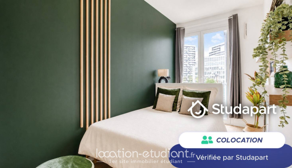 Colocation étudiante Studio &agrave; Paris 19ème arrondissement (75019)