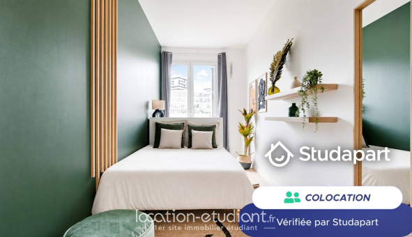 Colocation étudiante Studio &agrave; Paris 19ème arrondissement (75019)