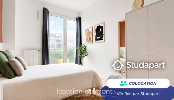 Colocation étudiante Studio &agrave; Paris 19ème arrondissement (75019)