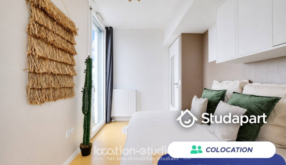 Colocation étudiante Studio &agrave; Paris 19ème arrondissement (75019)