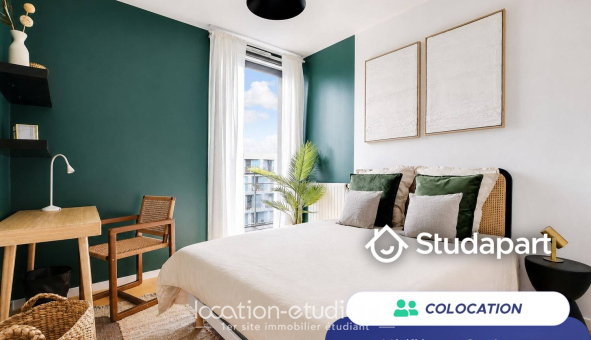 Colocation étudiante Studio &agrave; Paris 19ème arrondissement (75019)