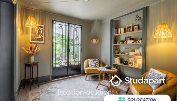 Colocation étudiante Studio &agrave; Paris 19ème arrondissement (75019)