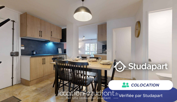 Colocation étudiante Studio &agrave; Paris 19ème arrondissement (75019)