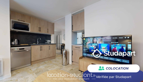 Colocation étudiante Studio &agrave; Paris 19ème arrondissement (75019)