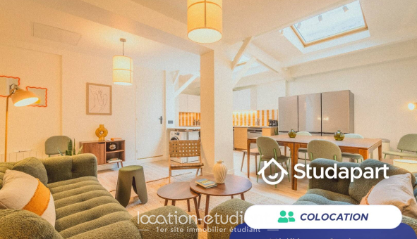 Colocation étudiante Studio &agrave; Paris 19ème arrondissement (75019)