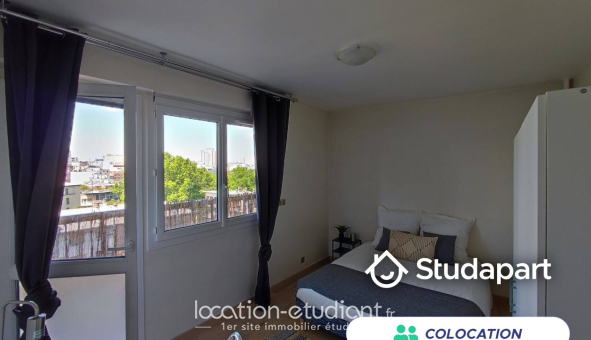 Colocation étudiante Studio &agrave; Paris 19ème arrondissement (75019)