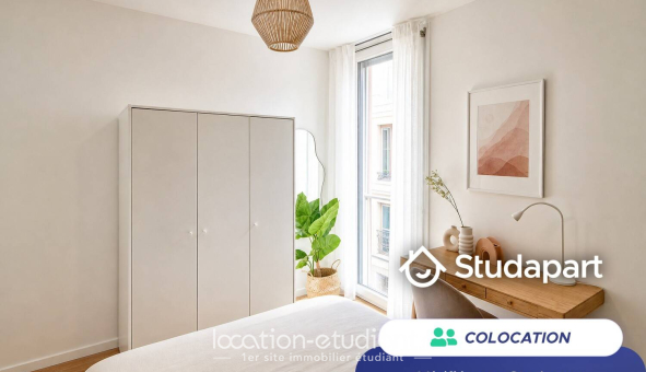 Colocation étudiante T4 &agrave; Paris 19ème arrondissement (75019)