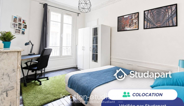 Colocation étudiante T3 &agrave; Paris 20ème arrondissement (75020)