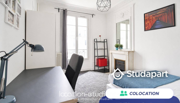 Colocation étudiante T3 &agrave; Paris 20ème arrondissement (75020)