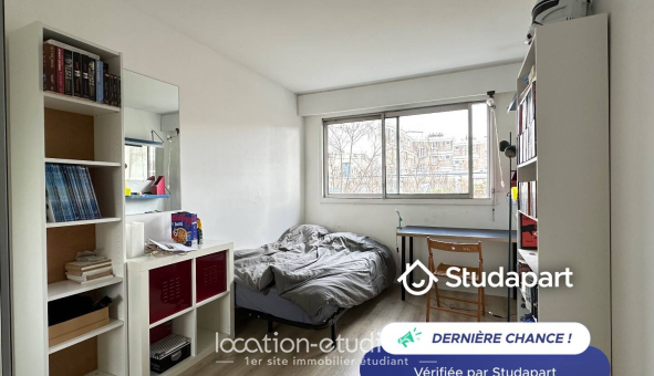 Colocation étudiante Studio &agrave; Paris 20ème arrondissement (75020)