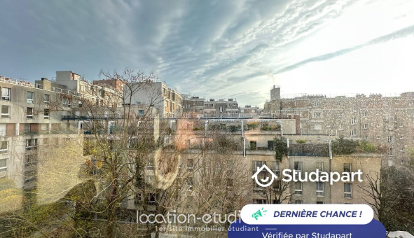 Colocation étudiante Studio &agrave; Paris 20ème arrondissement (75020)