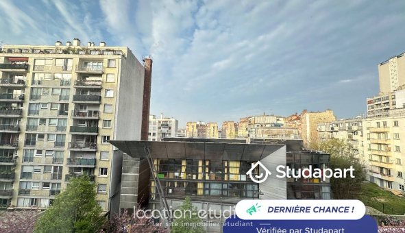 Colocation étudiante Studio &agrave; Paris 20ème arrondissement (75020)