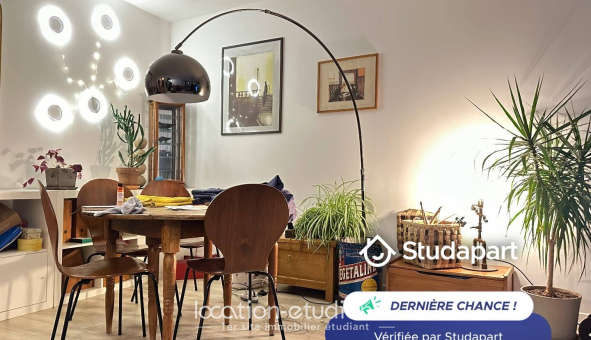 Colocation étudiante Studio &agrave; Paris 20ème arrondissement (75020)