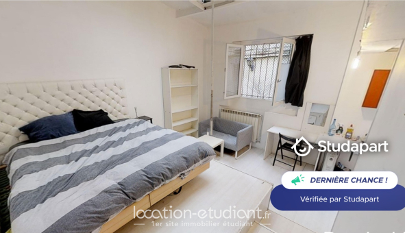 Colocation étudiante Studio &agrave; Paris 20ème arrondissement (75020)