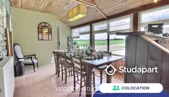 Colocation étudiante Studio &agrave; Pluméliau (56930)