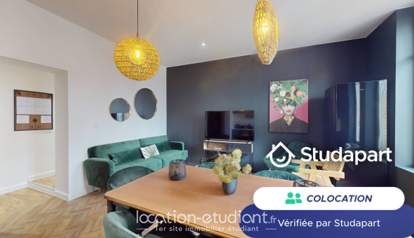 Colocation étudiante Studio &agrave; Reims (51100)