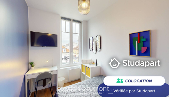 Colocation étudiante Studio &agrave; Reims (51100)