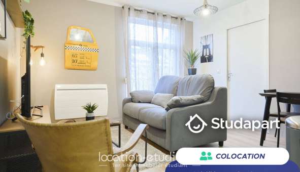 Colocation étudiante Studio &agrave; Reims (51100)