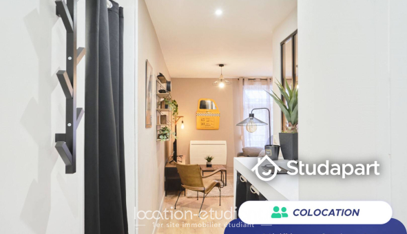 Colocation étudiante Studio &agrave; Reims (51100)