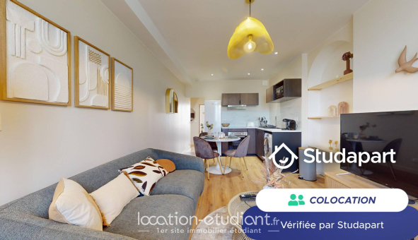 Colocation étudiante Studio &agrave; Reims (51100)