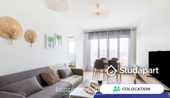 Colocation étudiante Studio &agrave; Reims (51100)
