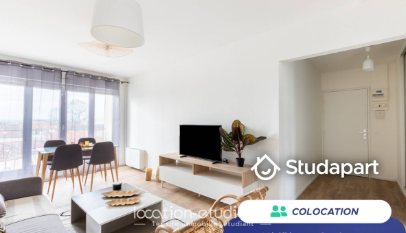 Colocation étudiante Studio &agrave; Reims (51100)
