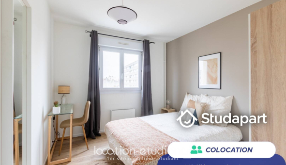 Colocation étudiante Studio &agrave; Reims (51100)