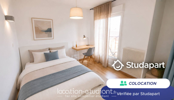 Colocation étudiante Studio &agrave; Reims (51100)