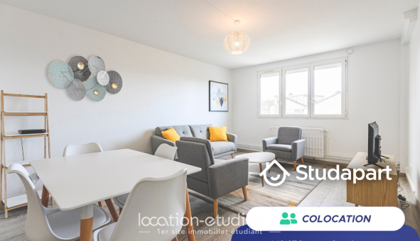 Colocation étudiante Duplex &agrave; Reims (51100)