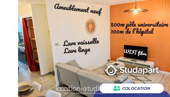 Colocation étudiante T4 &agrave; Roanne (42300)