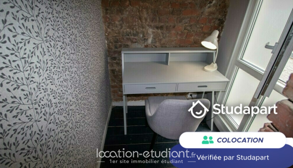 Colocation étudiante Studio &agrave; Roubaix (59100)