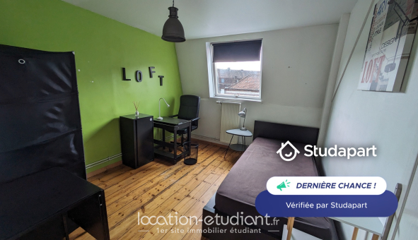 Colocation étudiante Studio &agrave; Roubaix (59100)