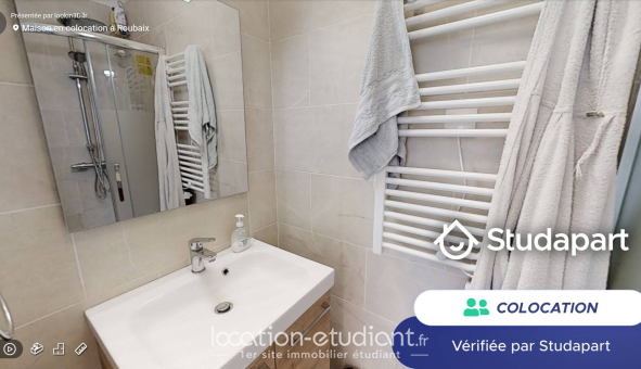 Colocation étudiante Studio &agrave; Roubaix (59100)