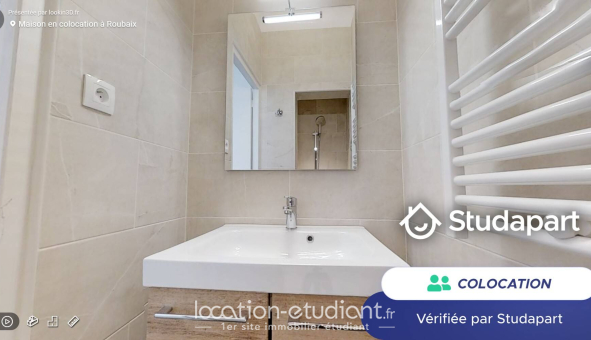 Colocation étudiante Studio &agrave; Roubaix (59100)