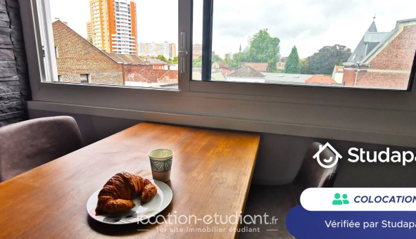 Colocation étudiante Studio &agrave; Roubaix (59100)