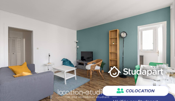 Colocation étudiante T4 &agrave; Rouen (76100)