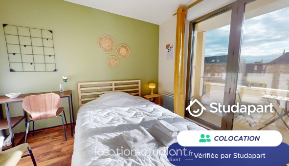 Colocation étudiante Studio &agrave; Rouen (76100)