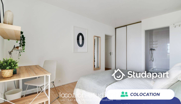 Colocation étudiante Studio &agrave; Saint Cloud (92210)