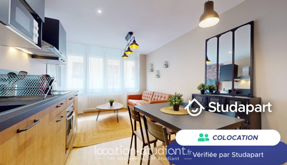 Colocation étudiante Studio &agrave; Saint Étienne (42100)