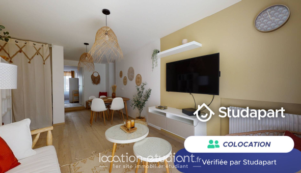 Colocation étudiante T4 &agrave; Saint Étienne (42100)